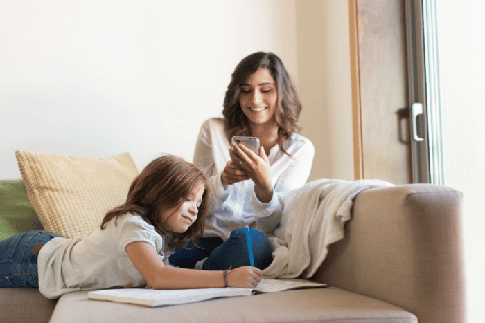 Parent contacting school via WhatsApp for admissions